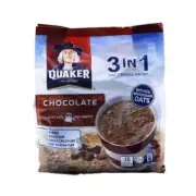 Quaker Oat Cereal Drink 3 in 1 Chocolate 15 x 28g , Free Shipping World Wide