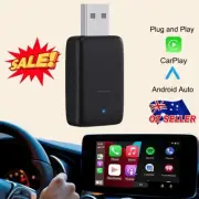 2in1 Wireless Carplay Android Auto Dongle Adapter WiFi BT Auto Connect USB AU