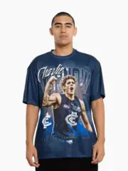 Carlton Mens Player Tee - Charlie Curnow W24