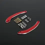 CNC 3D Carving Front Fork Steering Stem Stabilizer Holder Compatible with Grom JB02 JB03 Monkey 125 JC92 2018-2024 (Red)
