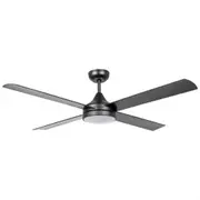 Stradbroke DC Ceiling Fan 52" With LED Light Matt Black - 20491702