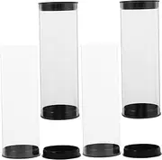 4Pcs Golf Ball Holder Tube Durable Golf Ball Display Case for Storage Collection Transparent Golf Ball Container for Home Store Use Present for Golf