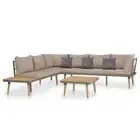 Garden Lounge Sofa Set 4 Pcs Patio Couch Table With Cushions Outdoor Furniture