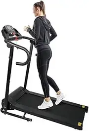 Office Desk Treadmill,Indoor Treadmill,Ultra-Quiet,Shock-Absorbing,Multifunctional,Foldable Electric Treadmill,Black