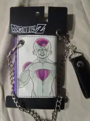 Frieza Dragon Ball Z Logo Trifold Chain Wallet Anime Character New DBZ