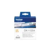 Genuine Brother DK-11204 Label Roll \u2013 Black on White, 17mm x 54mm