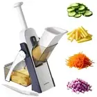 Safe Mandoline Slicer for Kitchen, Potato Slicer, All in 1 Vegetables Slicer ...