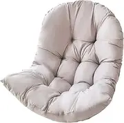 Hanging Egg Chair Cushion Only, Outdoor Thick Swing Egg Chair Replacement, Large Garden Hammock Chair Cushion, Waterproof Sun-Resistant Durable Four Seasons Chair Pads Grey