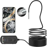 BlueFire Industrial Endoscope, 3.9mm Super Slim Industrial Borescope for Automotive Inspection, 1080P HD Snake Camera with 6 LED Lights, Waterproof Inspection Camera for Smartphone/Tablet(3.5M)