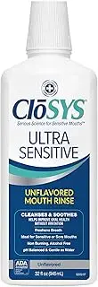 CloSYS Original Unflavored Mouthwash, Alcohol Free, 32 ounce
