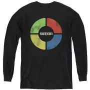 Simon Kids Long Sleeve Shirt Vintage Game Board Black Tee