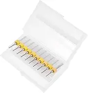 Gadpiparty 10Pcs Carbide PCB Drill Bits Set for Woodworking Engraving Tools for Circuit Board Random Color High Strength Wear Resistant Sharp Cutting Edge