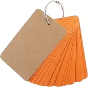 CAXUSD 50pcs Blank Paper Cards Writing Cards Unlined for Printing and Studying