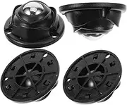 Mini Swivel Casters Wheels: 4 Pcs Mini Caster Appliances Wheels, 360 Degree Rotating Casters Self Adhesive Furniture Castors Trash Can Box Moving Wheels