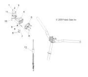 Polaris Throttle Cable, Genuine OEM Part 7081173, Qty 1