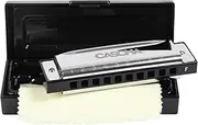 [CASCHA] Harmonica, Key of F, Diatonic Blues Harmonica Set, Mouth Organ for Kids and Beginners with Case and Care Cloth