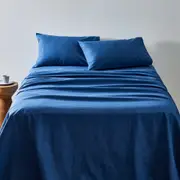 MyHouse Flannelette Sheet Set - Sapphire - Single