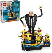 [LEGO] Despicable Me Brick-Built Gru and Minions 75582 Buildable Film Character Toys for Kids,Dancing Figures Playset,Play-and-Display Birthday Toy for Boys and Girls