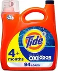 Tide Ultra OXI with Odor Eliminators Liquid Laundry Detergent Soap, 94 Loads