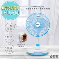 在飛比找PChome24h購物優惠-【勳風】充插二用8吋DC扇電風扇循環立扇(BHF-T0078