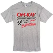 Home Alone Inspired Oh Kay Plumbing T-shirt Retro 90s Christmas Kids Film Movie