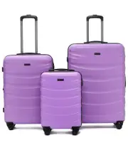 Tosca Interstellar 4-Wheel Expandable Suitcase Set of 3 - Violet (Small, Medium