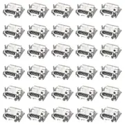 50pcs Micro USB Female Socket Connector 5-Pin Jack Sockets 180 Degree 1A 30V