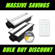 DOMUS AIRSWAY 6 in 1 Slimline Luxury Bathroom LED Light Heater Exhaust Fan IXL