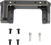 RC Front Bumper Mount, Brass Front Bumper Mount Servo Stand CNC, Servo Mounting Bracket Stand for SCX10 II RC Crawler Cars Black