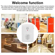 Entrance Doorbell Infrared Motion Sensor Welcome Voice Prompt Alarm For