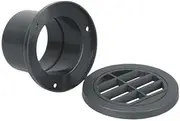 MagiDeal 5xOutlet Exhaust Connector,Air Vent Ducting Piece 60mm Durable Parking Heater Accessory Round Flat Pipe Automobile for Replaces Car Parts, Black, 5 Pcs