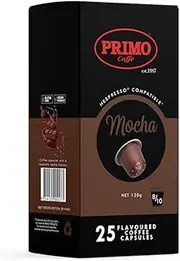 Primo Caffe Mocha Flavoured Coffee Capsules 25/box