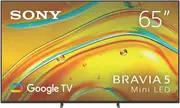 "Sony 65"" Bravia 5 4K Mini LED TV 2025"