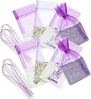 BCOATH 24pcs Wedding Favor Bags Small Mesh Bags Drawstring Sachet Bags Closet Freshener Tea Sachet Bags Gauze Ribbons Storage Bags Candy Bag Dining Table Seasoning Bag Elder