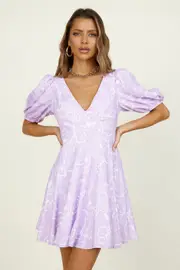 Bright Bouquet Dress Purple