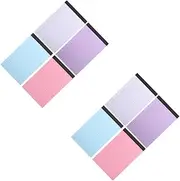 Ipetboom 2sets Small Legal Pads Lined Paper Memo Pads Notebook Paper Pads To-do List Notepad School Office Supplies 4pcs*2
