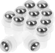 Happyyami 20pcs Stainless Steel Roller Ball Inserts For Essential Oil Roller Bottles, 20pcs Replacement Tops For 16mm Inner Neck For Refillable Bottles And Perfume
