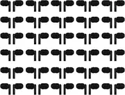 100 Packs Earbuds Bulk Classroom Headphones Wired in Ear Disposable Student Black Earphones Individually Wrapped for School Travel or Home Use