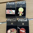 4 RARE Coca Cola Coke Brand Lapel Pins