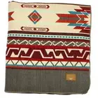 Inca Aztec Throw, King Blanket | Southwest Indian Navajo Queen Chimborazo Beige