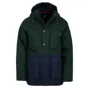Volcom Renton 5K Colorblock Parka Jacket Scarab Green - Men Winter Jacket Green