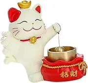 Lucky Cat Doorbell Chime Hanging Ornament for Garden Entrance Coffee Shop, Style A