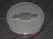14" Round Chevy Ghost Bowtie Air Cleaner