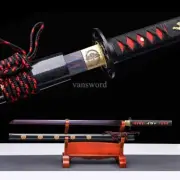 Folded Steel Chinese Dao 唐刀 Straight Sword KIRIHA-ZUKURI Blue Blade For Display.
