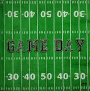 Two Individual Paper Cocktail Decoupage Napkins - 2501 Football Gameday