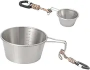 TENOL 2X Camping Cups Camping Bowls Easy to Use Compact Multifunctional Portable Tableware for Outdoor Backpacking Hiking Barbecue