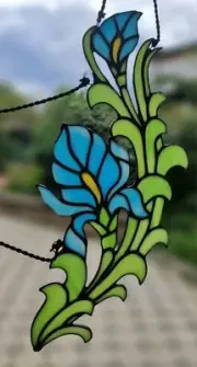 Calla Lily Stained Glass Suncatcher Wildflowers Window Home Garden Hanging Decоr