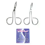 2 Pc Scissor Style Eyebrow Tweezers Hair Removal Eye Brow Pluck Tools