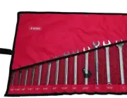 BLACK+DECKER Open Ring Combination Wrench Spanner Set SAE Imperial 1/4-1in