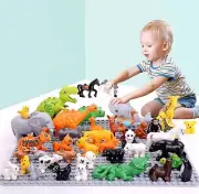 Large Brick Animals Compatible with Duplo Farm, Zoo, Woods, Wild Animals, Jungle